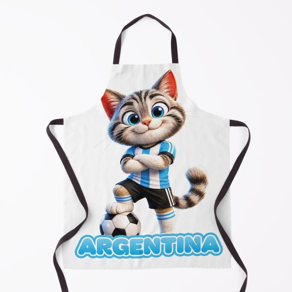 Item preview, Sticker - Decal - Argentina Cat – Soccer Spirit designed and sold by ForeverPrintsOK.