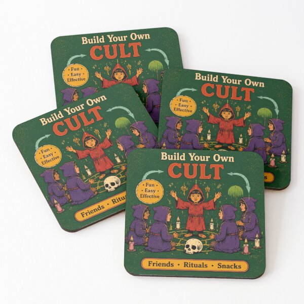 Item preview, Build Your Own Cult – Dark Humor Retro Occult Art designed and sold by 4TinyPaws.