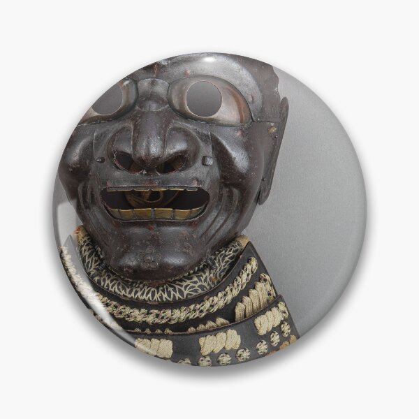 Item preview, Iron Samurai Mask With Gorget | Skull Art designed and sold by GammaRay.