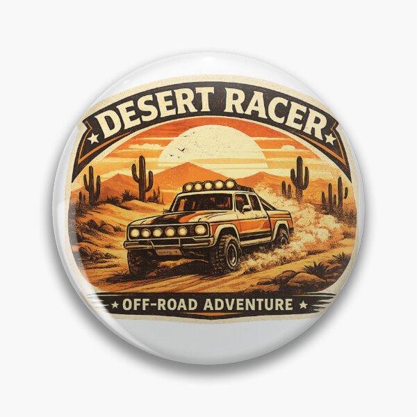 Item preview, Desert Racer Off-Road Adventure Retro Vintage T-Shirt Design designed and sold by RelateAndTee.