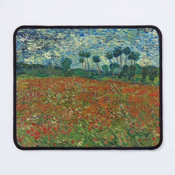 Item preview, Poppy Field 3 by Vincent van Gogh: Vibrant Post Impressionist Landscape Poster designed and sold by artofuniverse.