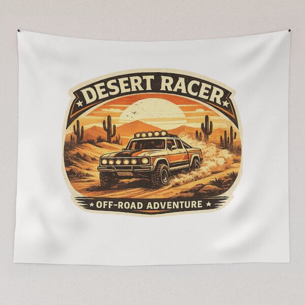 Item preview, Desert Racer Off-Road Adventure Retro Vintage T-Shirt Design designed and sold by RelateAndTee.