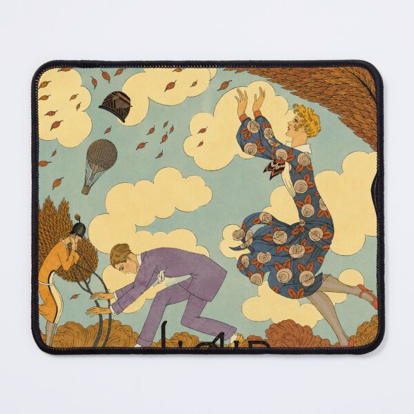Item preview, George Barbier L'Air - Art Deco Vintage Wind Illustration for Retro Art Lovers designed and sold by RickE.