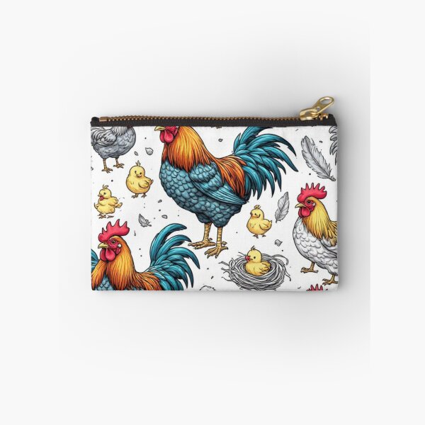 Item preview, Vintage Farmhouse Rooster and Chick Sketch Pattern designed and sold by dcohea.