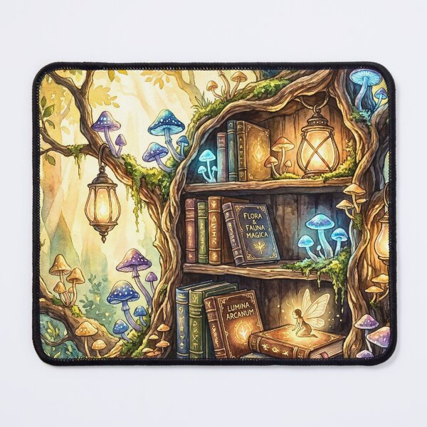 Item preview, Enchanted Fairy Forest Library Watercolor designed and sold by Storybook Botanica.