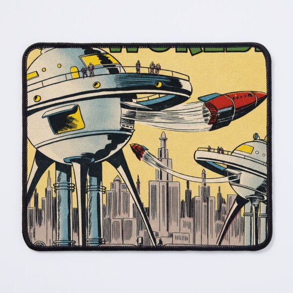 Item preview, Mysteries of Unexplored Worlds – Retro Sci‑Fi Future Vision Comic Cover designed and sold by Analog Aura .