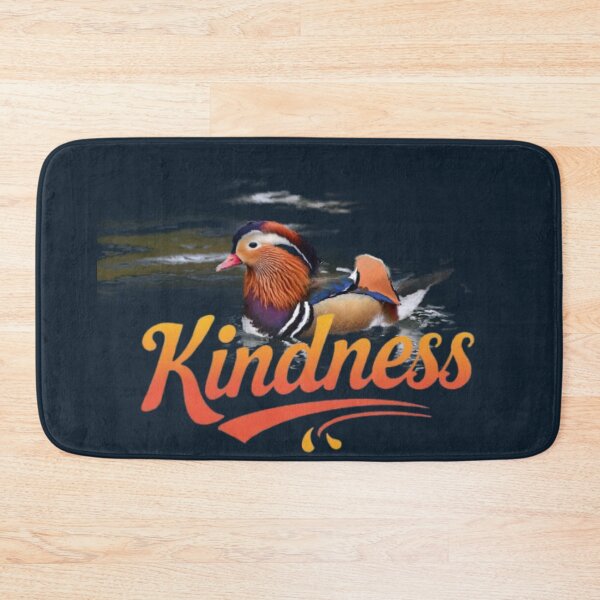 Item preview, Mandarin Duck Sticker - Kindness Typography art designed and sold by Tama-sirth.