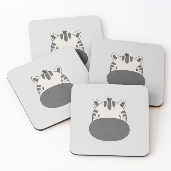 Item preview, Cute Kawaii Zebra Face Sticker Transparent Background designed and sold by NadDot.