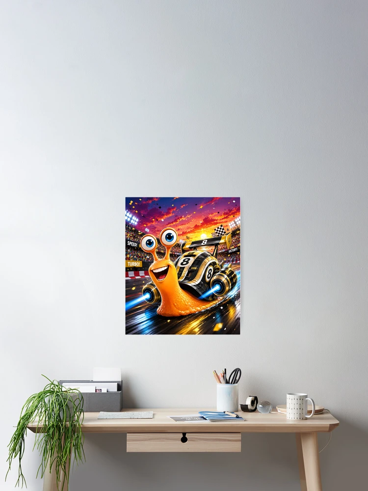 Thumbnail 2 of 3, Poster, Kyle Busch Turbo Snail Racer designed and sold by Pure Craft.