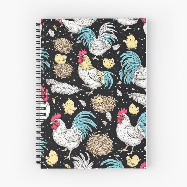 Item preview, Farmhouse Rooster and Chick Sketch Pattern designed and sold by dcohea.