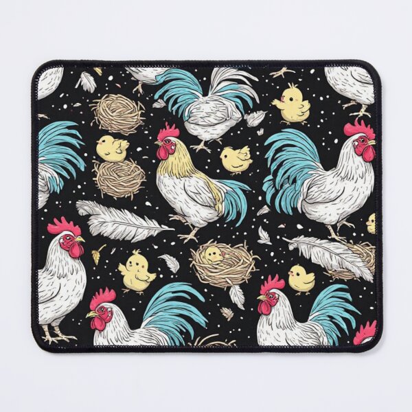 Item preview, Farmhouse Rooster and Chick Sketch Pattern designed and sold by dcohea.