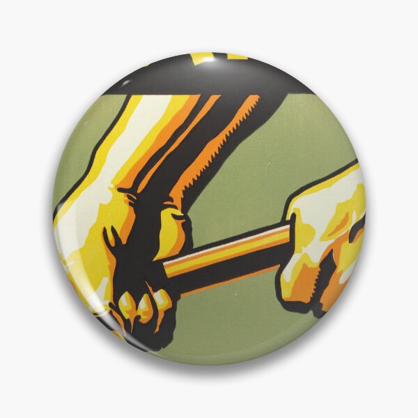 Item preview, Vintage WPA Poster | Protect Your Hands Workplace Safety Art | Federal Art Project Print | Bold Graphic Labor History designed and sold by artofuniverse.