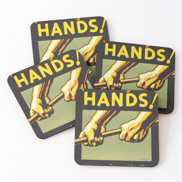 Item preview, Vintage WPA Poster | Protect Your Hands Workplace Safety Art | Federal Art Project Print | Bold Graphic Labor History designed and sold by artofuniverse.