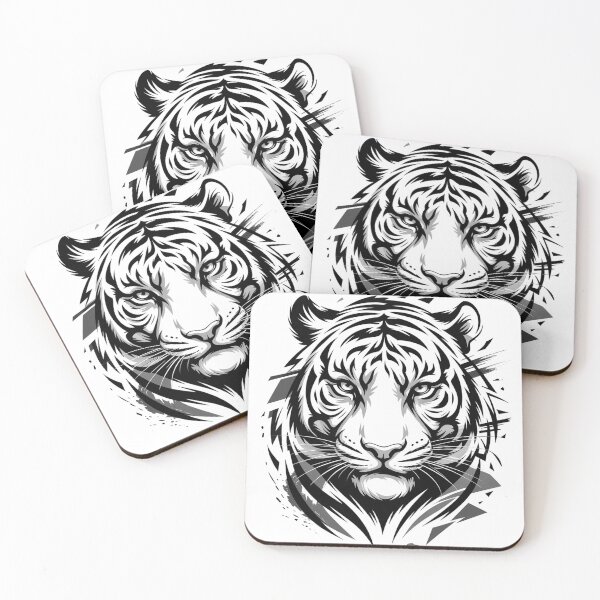 Item preview, black tiger abstract designed and sold by Lopez-Design.