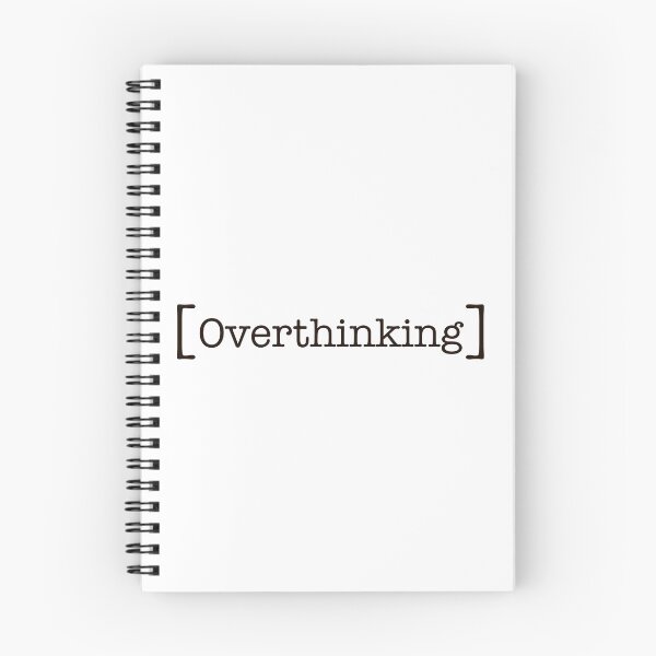 Item preview, Overthinking Minimalist Typography Sticker designed and sold by MYNDesigns.