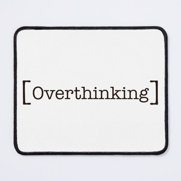 Item preview, Overthinking Minimalist Typography Sticker designed and sold by MYNDesigns.