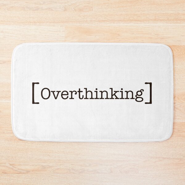 Item preview, Overthinking Minimalist Typography Sticker designed and sold by MYNDesigns.