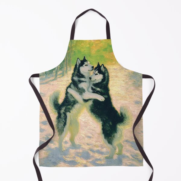 Item preview, embracing Huskies in Snowy Forest designed and sold by lautir.