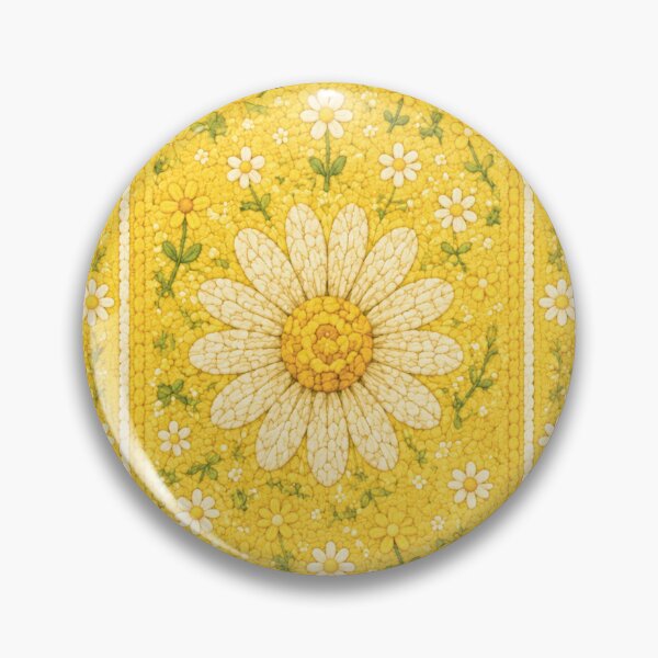 Item preview,  Yellow Cottage Daisy rug- Meadow Hill Inspired Floral designed and sold by Christina Lumenara.