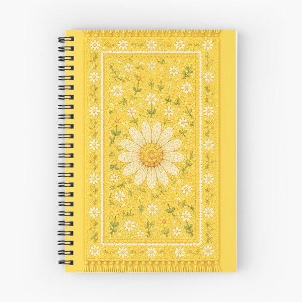 Item preview, Yellow Cottage Daisy rug- Meadow Hill Inspired Floral designed and sold by Christina Lumenara.