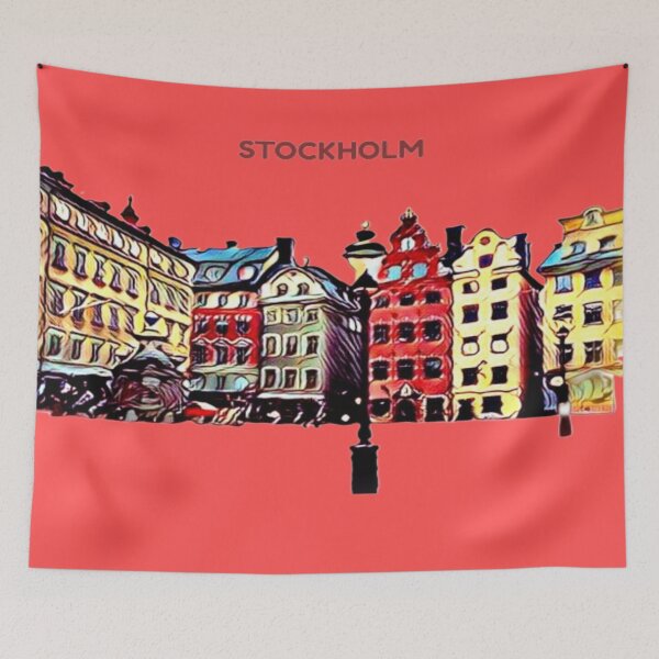 Item preview, Gamla Stan Vignette: Stockholm Skyline Art designed and sold by daweave77.
