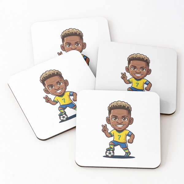 Item preview, Cute MiniPop Brazil Football Star 7 - Chibi Soccer Fan Art designed and sold by ZIKI VI.