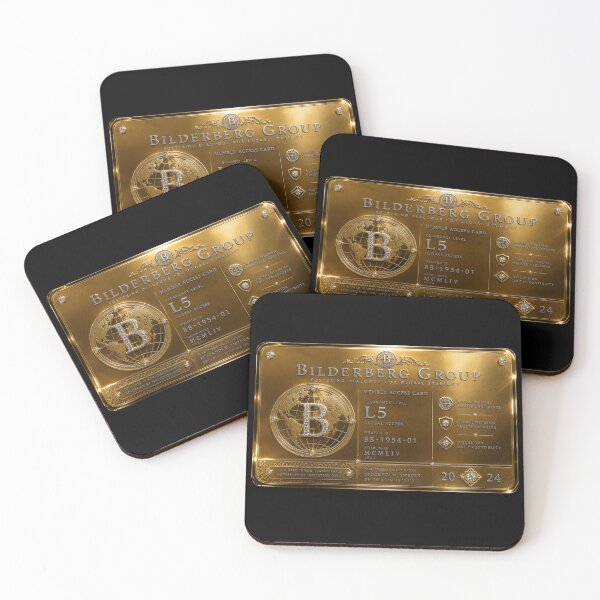 Item preview, Bilderberg Group Gold Membership Card – Luxury Secret Society Elite Access Design designed and sold by Extravanganzza.