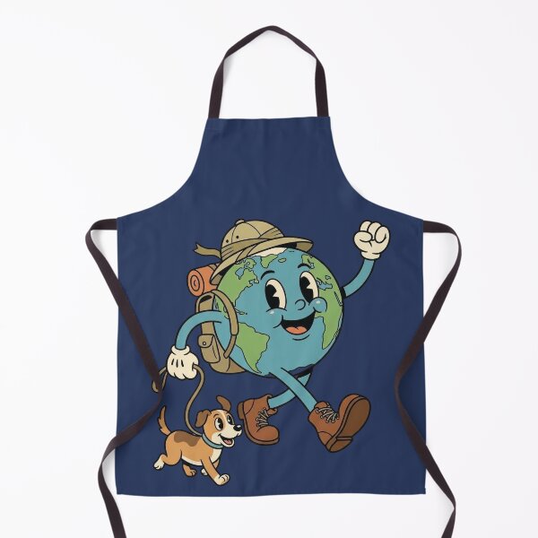 Item preview, Retro Earth Explorer Walking Dog Adventure designed and sold by d247.