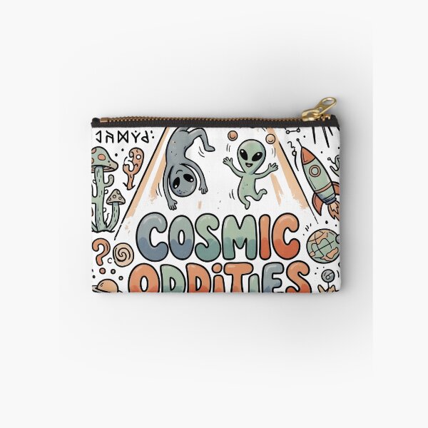 Item preview, Retro Cosmic Oddities – 70s Psychedelic Alien Doodle Art designed and sold by HornbillDesign.