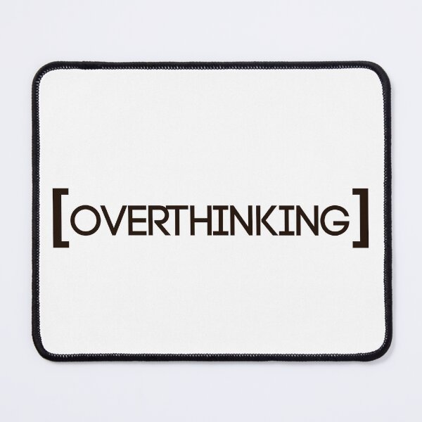 Item preview, Overthinking Minimalist Typography Sticker designed and sold by MYNDesigns.