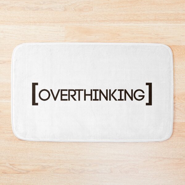 Item preview, Overthinking Minimalist Typography Sticker designed and sold by MYNDesigns.