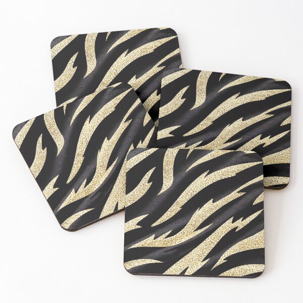 Item preview, Golden Zebra Luxe Pattern designed and sold by Exodoi.