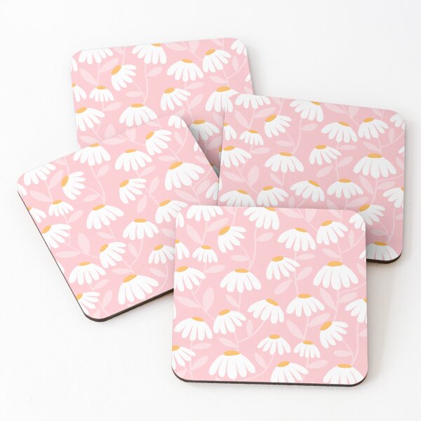 Item preview, Climbing Daisies in Pink & White designed and sold by HonestiesPrints.