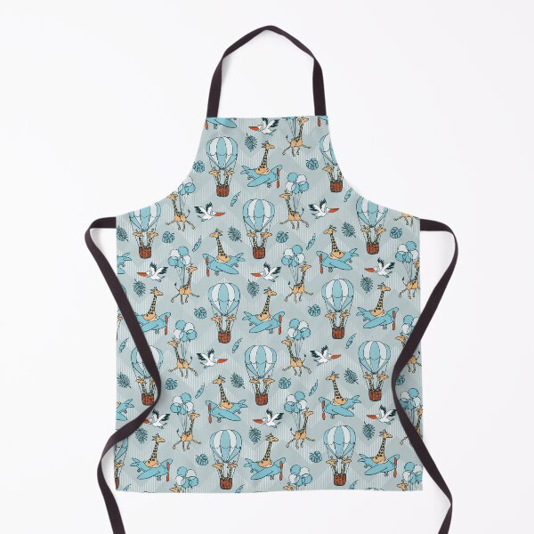 Item preview, Flying Jungle Safari Chevron turquoise designed and sold by kobyakov.