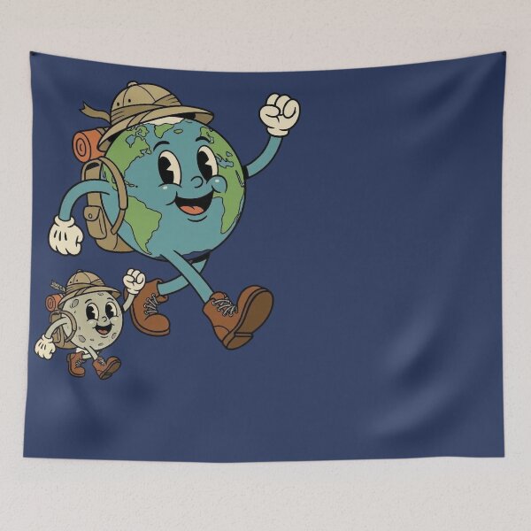 Item preview, Retro Earth Moon Explorer Hiking Adventure designed and sold by d247.