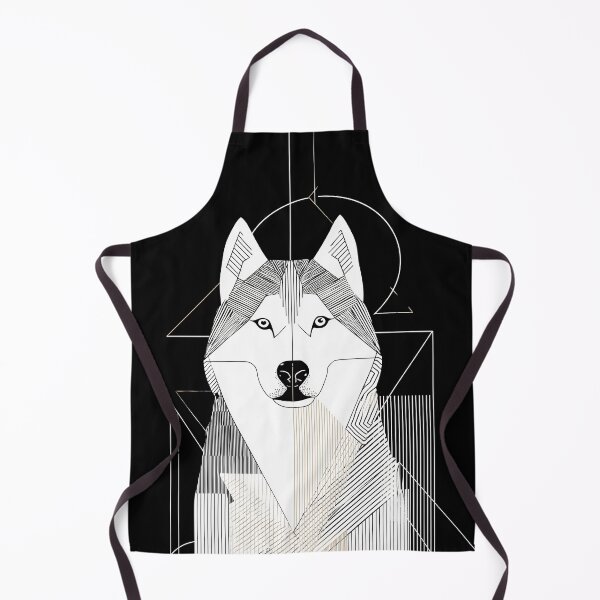 Aperçu de l'œuvre Motif géométrique Husky créée et vendue par lautir.