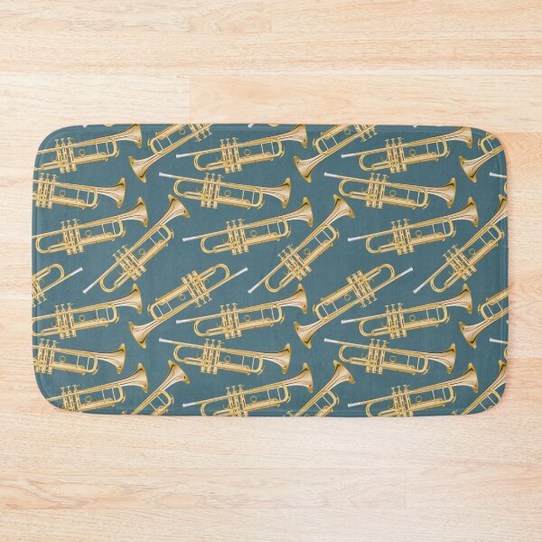 Item preview, trumpet on teal designed and sold by kobyakov.