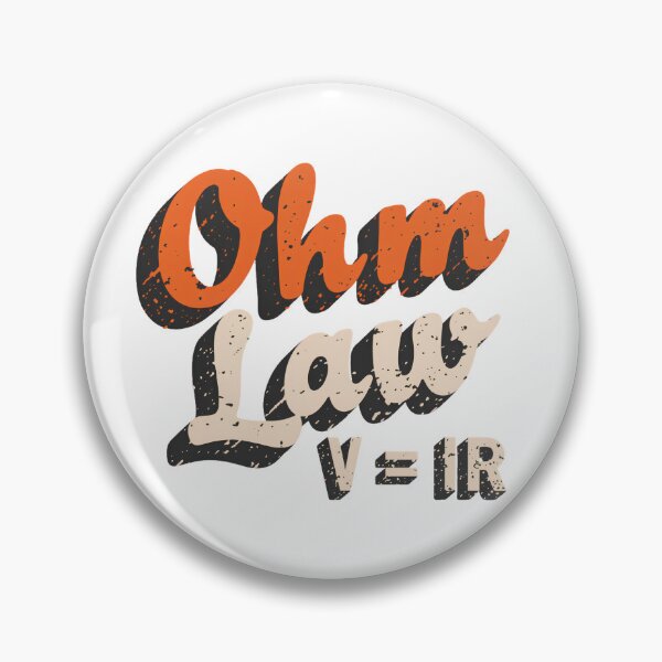 Item preview, Ohm Law V=IR Retro Electrical Engineering Typography Design designed and sold by ArcticFoxStudio.