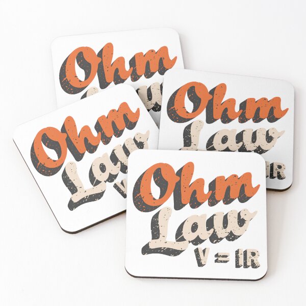 Item preview, Ohm Law V=IR Retro Electrical Engineering Typography Design designed and sold by ArcticFoxStudio.