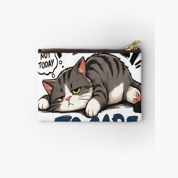 Item preview, Too Lazy to Care – Funny Lazy Cat designed and sold by Dusk & Dawn Apparel.