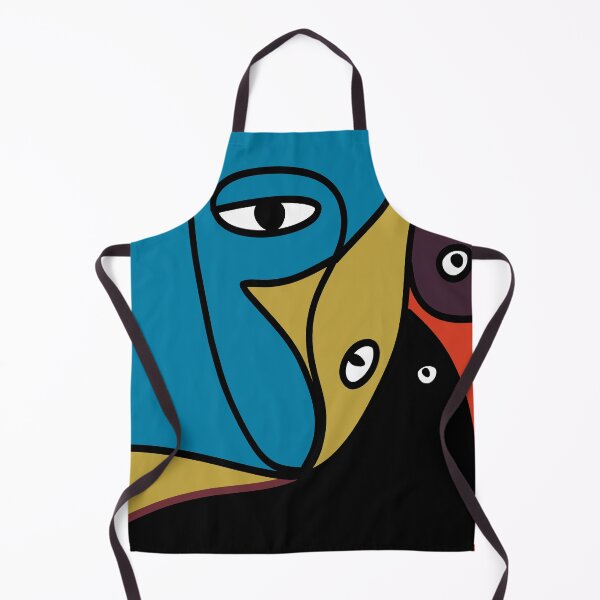 Item preview, Abstract Faces in Blue, Yellow, and Red designed and sold by SahmatArt.