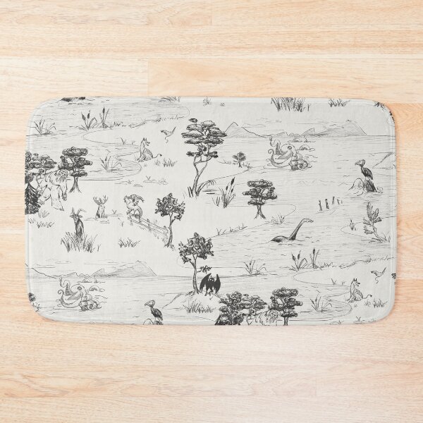 Item preview, cryptid toile - dark coal and soft gray designed and sold by kobyakov.