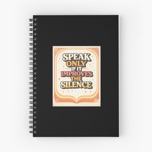 Item preview, Speak Only If It Improves The Silence Retro Aesthetic designed and sold by AMICO77.