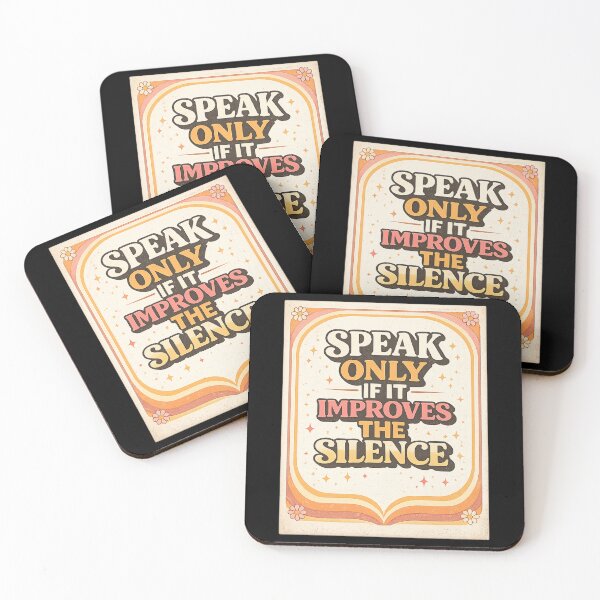 Item preview, Speak Only If It Improves The Silence Retro Aesthetic designed and sold by AMICO77.