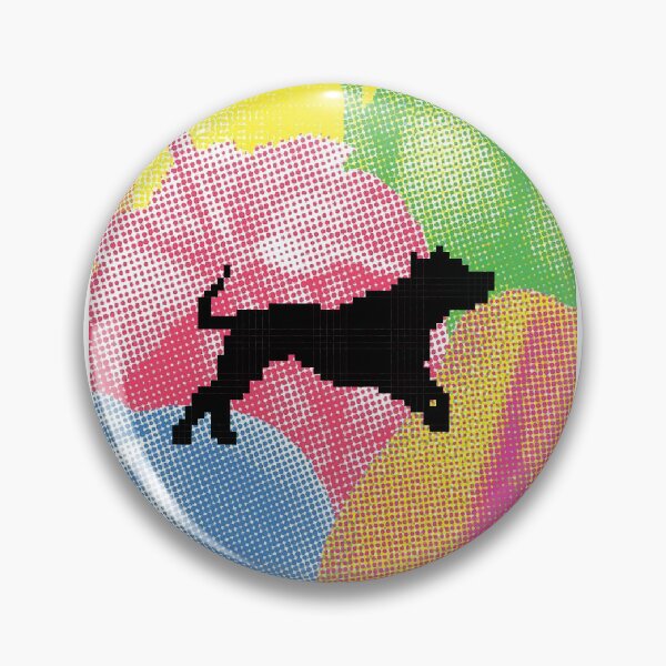 Item preview, Pixelated Pitbull Sticker designed and sold by Sar Schu 4 U.