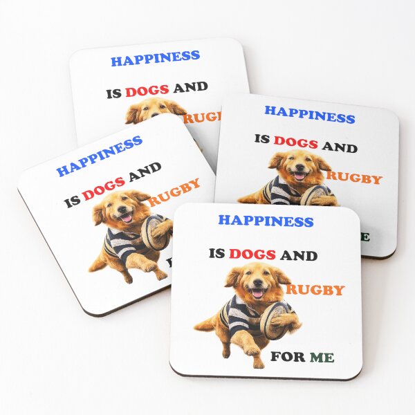 Item preview, Happy Golden Dogs & Rugby designed and sold by say_li03.