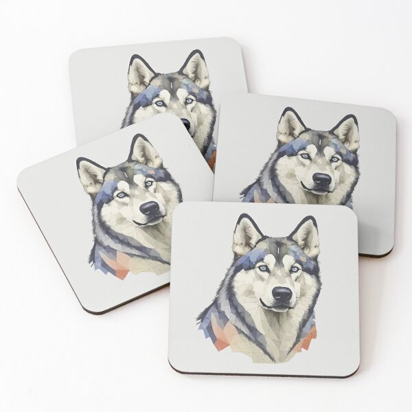 Item preview, Geometric Mosaic Wolf – Modern Animal Art designed and sold by Tklezardesigns.