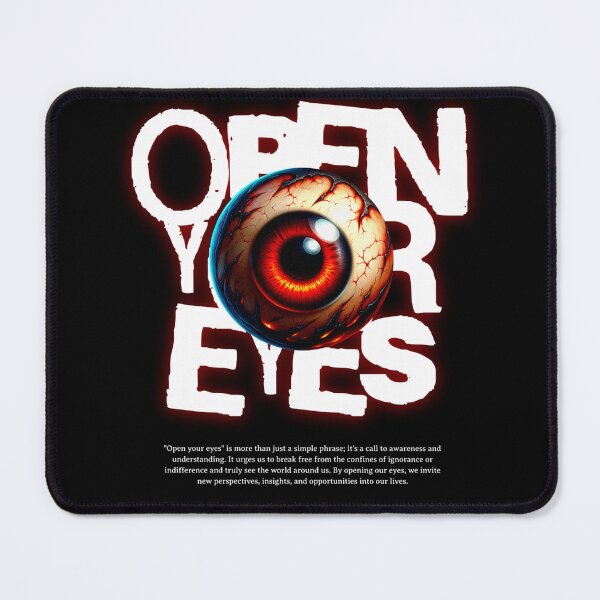 Item preview, Open Your Eyes Cyber Grunge Streetwear Graphic designed and sold by VantaStudios05.