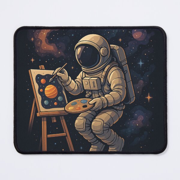 Item preview, Cosmic Artist – Astronaut Painting the Stars designed and sold by Dogandesighn.
