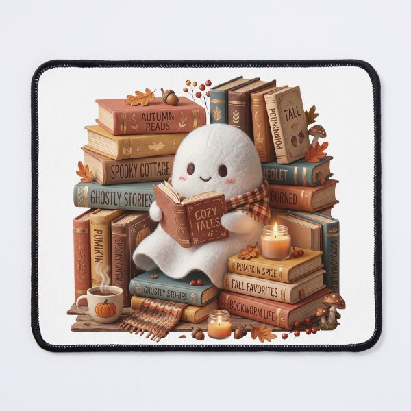 Item preview, Cozy Ghost Reading Club – Cute Book Lover Ghost Design designed and sold by veloramode.